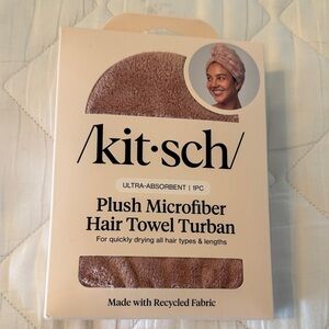 Kitsch Ultra-Absorbent Microfiber Hair Towel Turban - Tan
